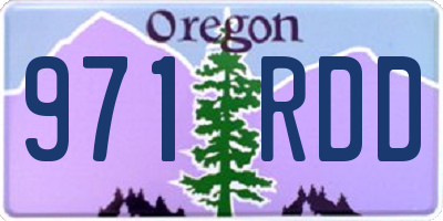 OR license plate 971RDD