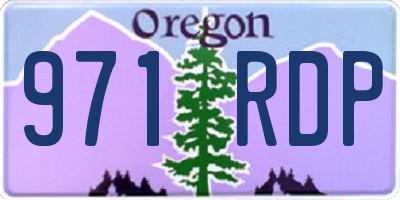 OR license plate 971RDP