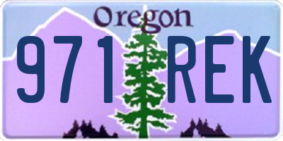 OR license plate 971REK