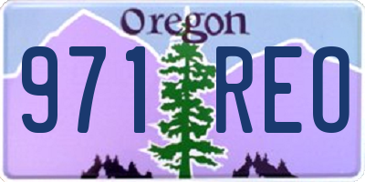 OR license plate 971REO