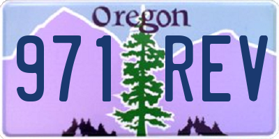 OR license plate 971REV
