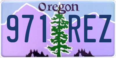 OR license plate 971REZ