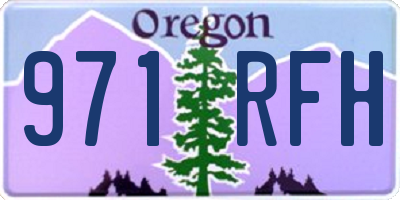OR license plate 971RFH