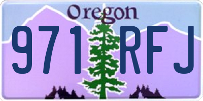 OR license plate 971RFJ