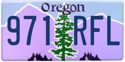 OR license plate 971RFL