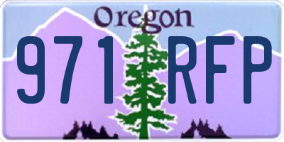 OR license plate 971RFP
