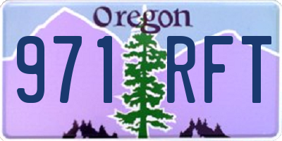 OR license plate 971RFT