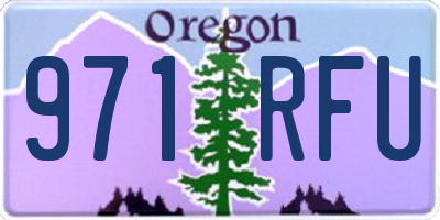 OR license plate 971RFU