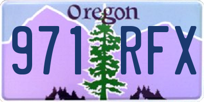 OR license plate 971RFX
