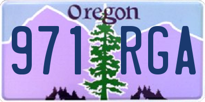 OR license plate 971RGA