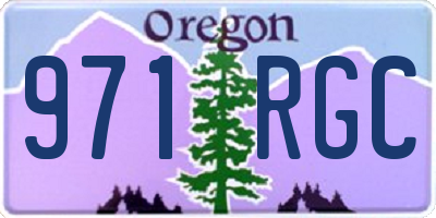 OR license plate 971RGC