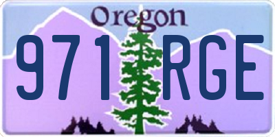 OR license plate 971RGE