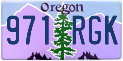 OR license plate 971RGK