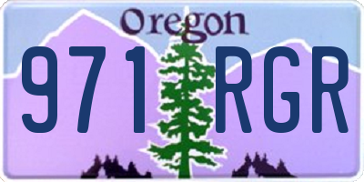 OR license plate 971RGR