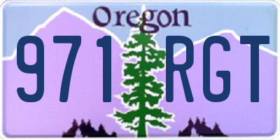 OR license plate 971RGT