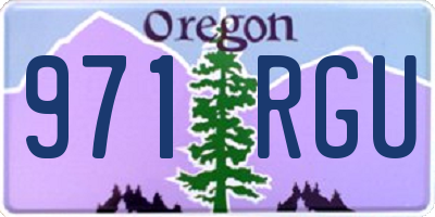 OR license plate 971RGU
