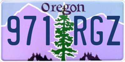 OR license plate 971RGZ