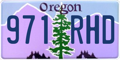 OR license plate 971RHD