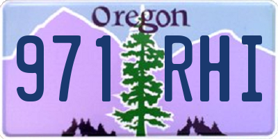 OR license plate 971RHI