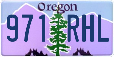 OR license plate 971RHL