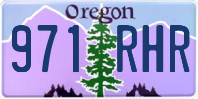 OR license plate 971RHR