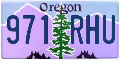 OR license plate 971RHU