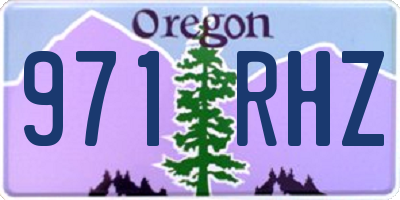 OR license plate 971RHZ