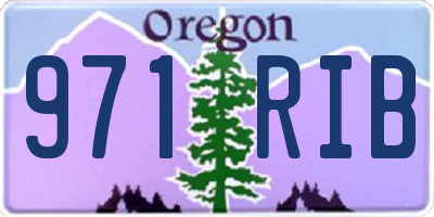 OR license plate 971RIB