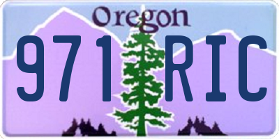 OR license plate 971RIC
