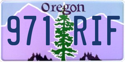 OR license plate 971RIF