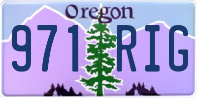 OR license plate 971RIG