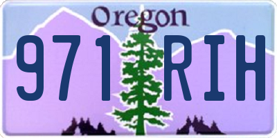 OR license plate 971RIH