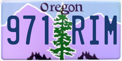 OR license plate 971RIM