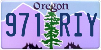OR license plate 971RIY