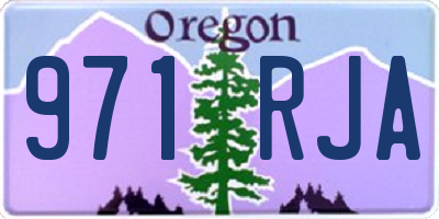 OR license plate 971RJA