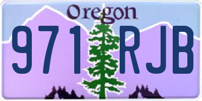 OR license plate 971RJB