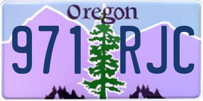 OR license plate 971RJC