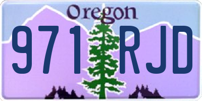 OR license plate 971RJD