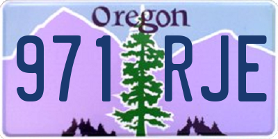 OR license plate 971RJE