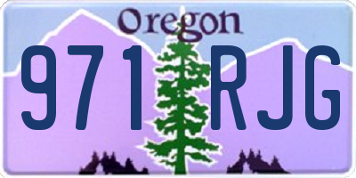 OR license plate 971RJG