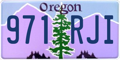 OR license plate 971RJI