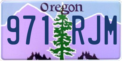 OR license plate 971RJM