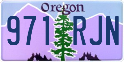 OR license plate 971RJN