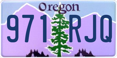 OR license plate 971RJQ