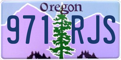 OR license plate 971RJS