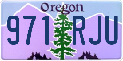 OR license plate 971RJU