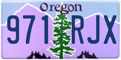 OR license plate 971RJX