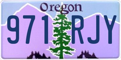 OR license plate 971RJY