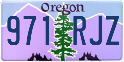 OR license plate 971RJZ