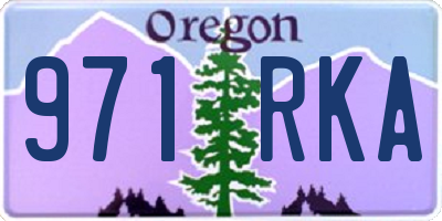 OR license plate 971RKA